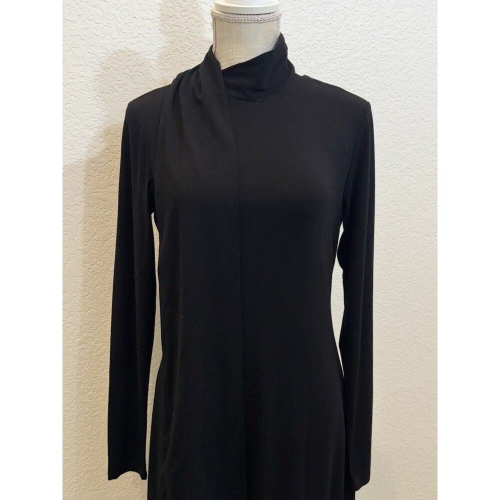 Gibson & Latimer Women’s Knit Mock Neck Long Sleeve Sheath Maxi Dress. Size S - Picture 2 of 6